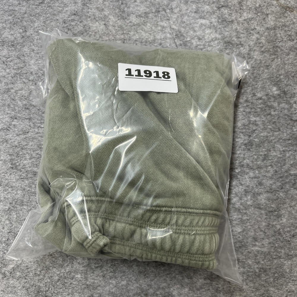Aerie Pants Womens XS Green Jogger French Terry Elastic Lounge Sweatpants Ribbed - Picture 16 of 16